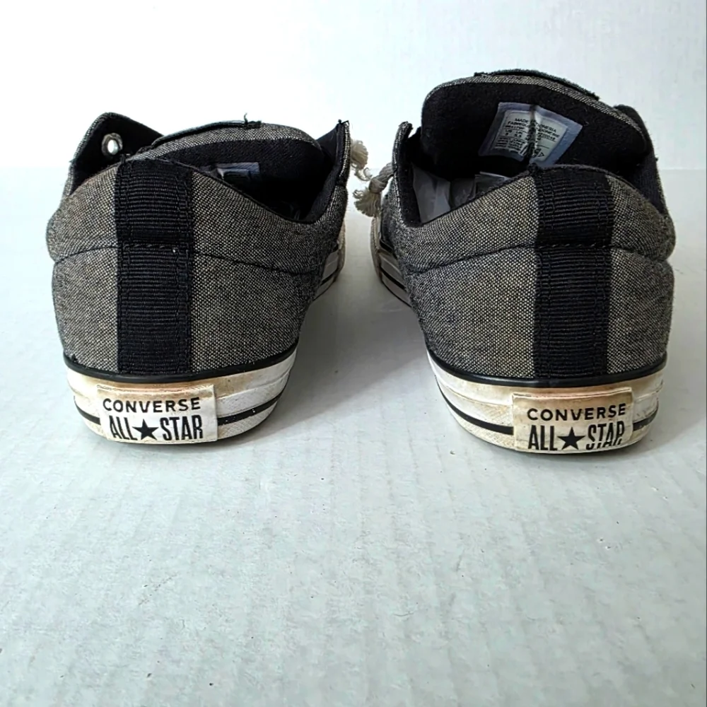 CONVERSE All Star Junior Charcoal and White Sneakers